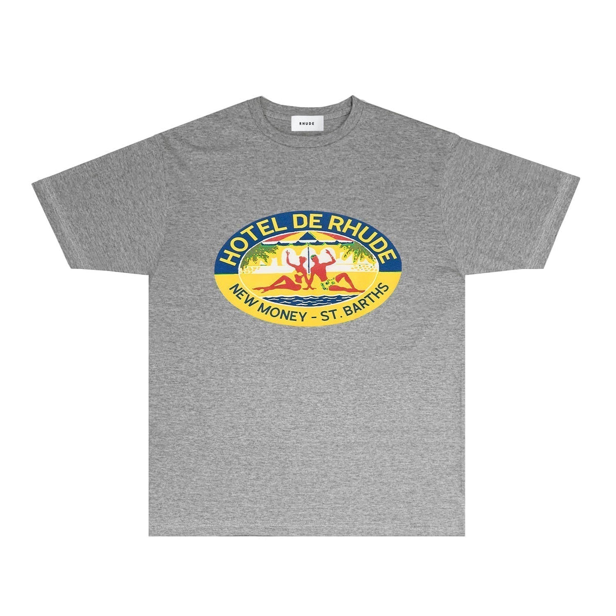 Rhude T-shirts Printed Trendy Pure Cotton